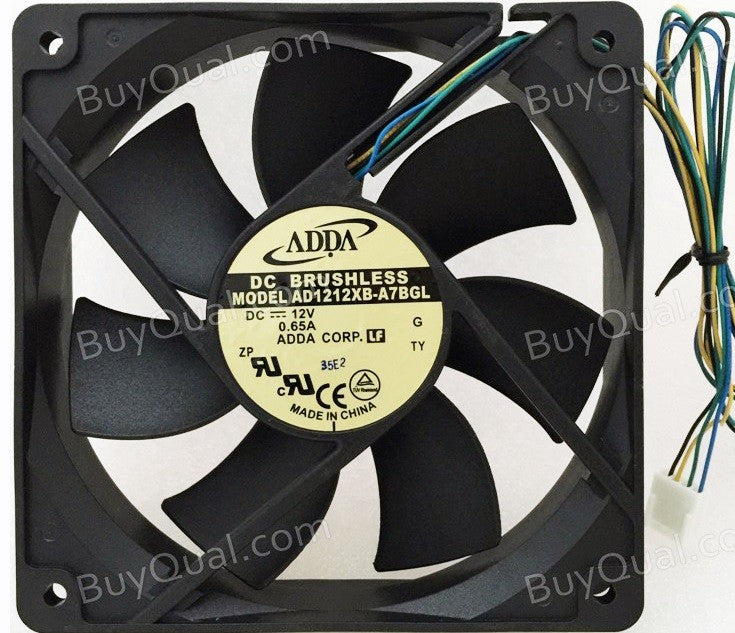 ADDA AD1212XB-A7BGL 12V 0.65A 4wires Cooling Fan ADDA AD1212XB-A7BGL 12V 0.65A 4wires Cooling Fan